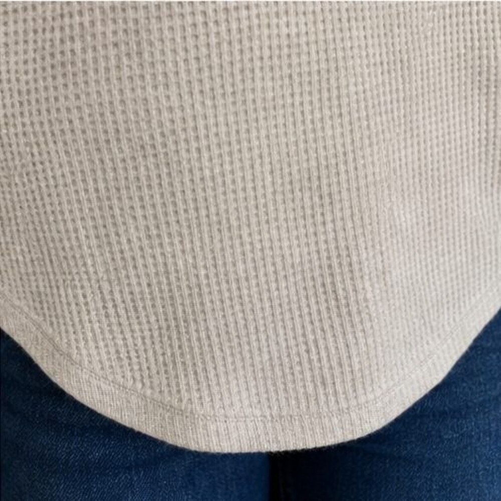 Gray Button Blouse - Picture 6 of 6